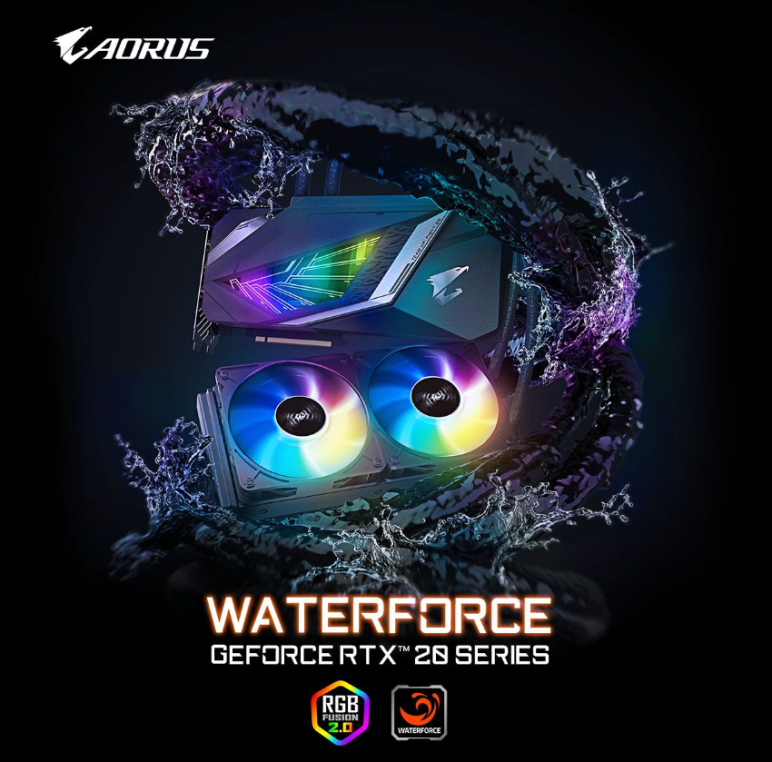 GIGABYTE ra mắt Card đồ họa  AORUS Waterforce GeForce®RTX 2080 SUPERTM